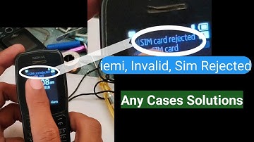 Nokia 106 Sim Invalid sim Rejected, | imei code problem Solution By Barkat ali #mobilerepair #imei