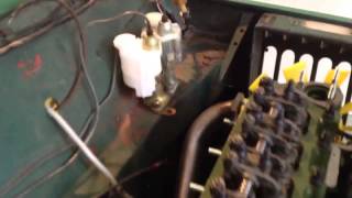Action footage of Jemal under the Moke steering collumn