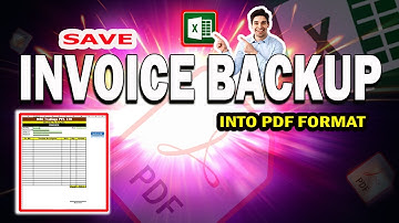 Save Invoice As PDF Format | MS Excel Tutorial For Beginners | Mazhar Emmanuel