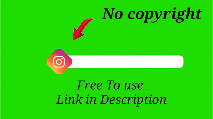 Top 3 Instagram green screen intro  | No copyright instagram green screen | Instagram follow button