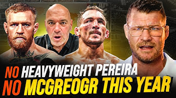 BISPING reacts: Conor McGregor WILL NOT FIGHT this Year!? | Jones vs Pereira is a NO!