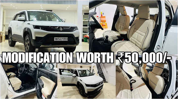 BREZZA LXI 2024 CNG UPGRADED WITH TOP MODEL STEERING REAR HEADREST AND GENUINE ARMREST|📞9820569891