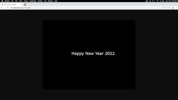Create image with center aligned text in php | Happy new year 2022 from learnWebCoding