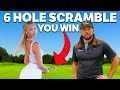 Can we shoot 3 for 6 holes scramble wedge giveaway  claire hogle