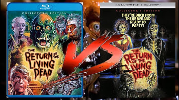 THE RETURN OF THE LIVING DEAD (1985) 4KUHD VS BLURAY SIDE BY SIDE COMPARISON