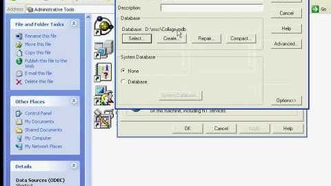 ODBC Connection with .mdb database