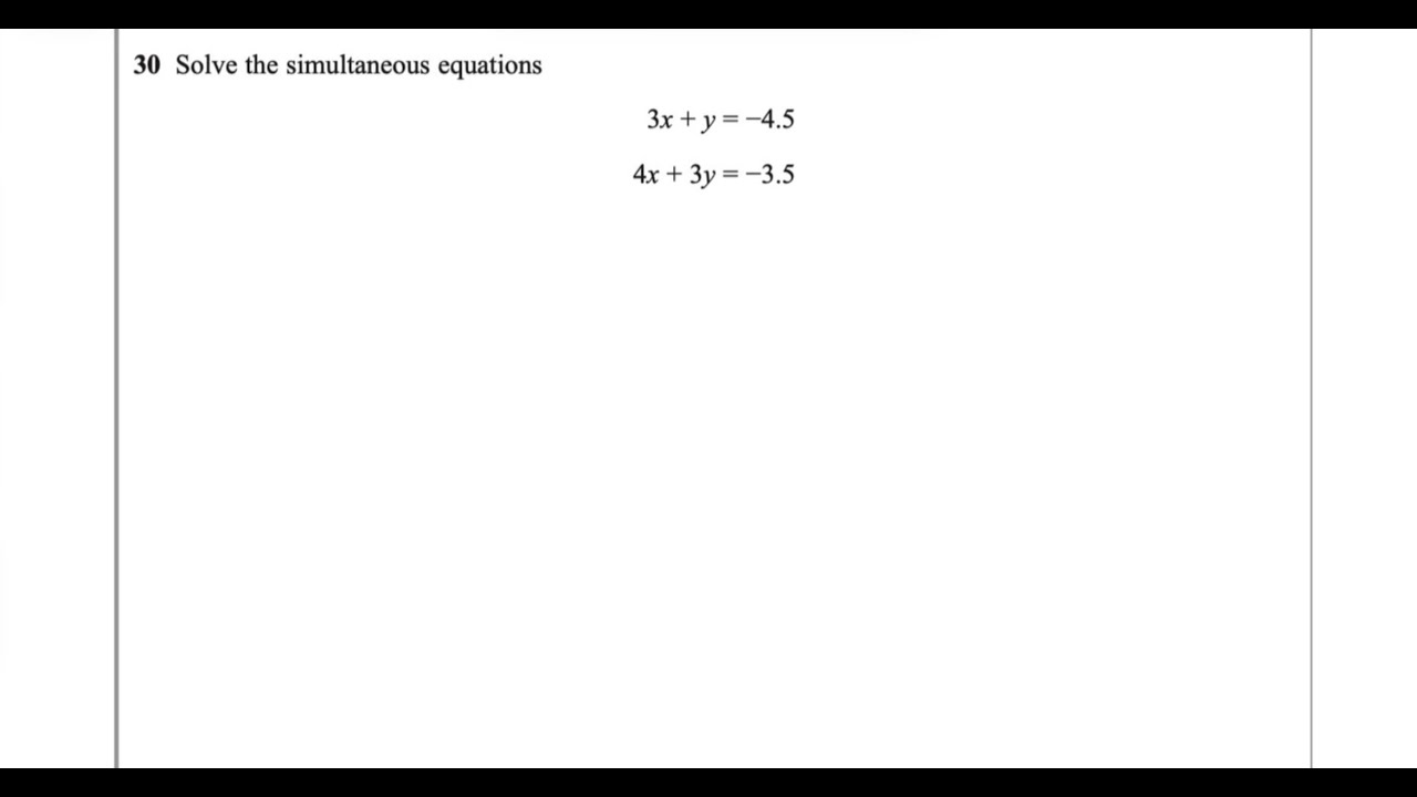 STOP LOSING MARKS ON GCSE ALGEBRA!!! | Simultaneous Equations Exam Question