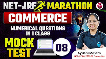 UGC NET Commerce Marathon 2024 | UGC NET Commerce Numerical Questions by Ayushi Mam JRFAdda