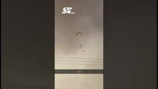 Fighter jet falls from the sky in Kuwait as crew ejects from aircraft