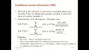 What is information? Part 4 - Conditional mutual information