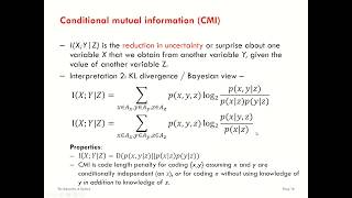 What is information? Part 4 - Conditional mutual information