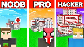 Noob Vs Pro Vs Hacker Devasa Hastane Yapi Kapişmasi - Minecraft