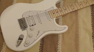 Обзор сборки китайской реплики Fender Stratocaster белая HSS, новая фабрика