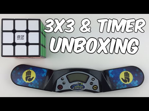 TheCubicle.us Unboxing - QiYi Big Sail & SpeedStacks Gen4 Timer