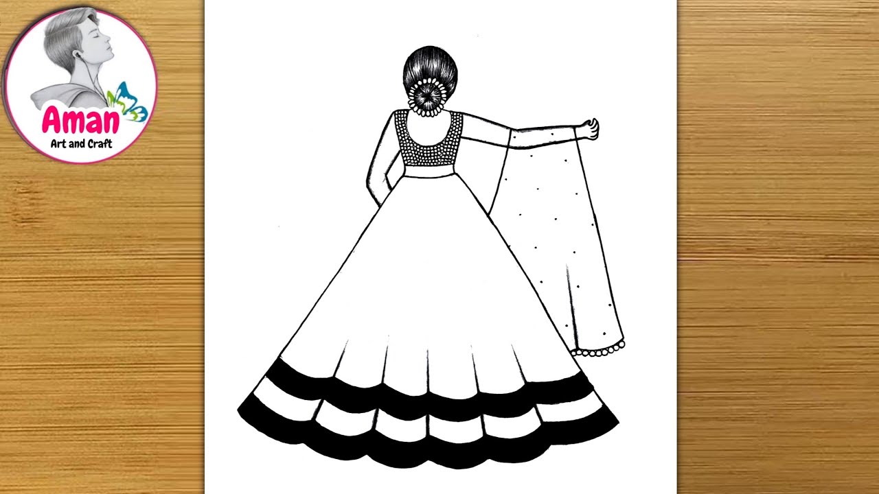 How to Draw a Stylish Girl Easily | Pencil Art Drawing | Simple Girl Drawing | chitra 