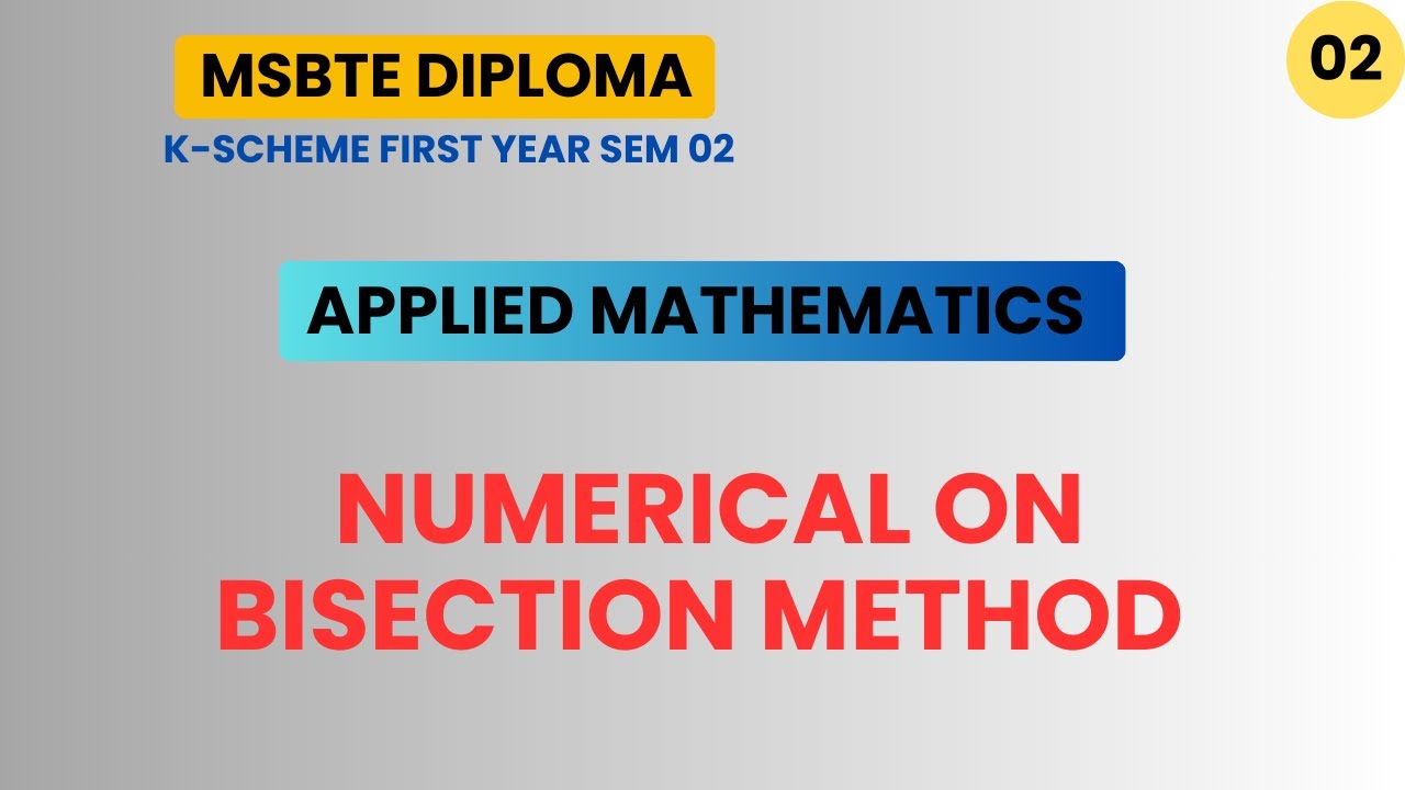 "Bisection Method Numerical | Root Finding in Numerical Methods ...