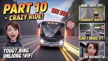 Bus simulator game Part 10 - Crazy Ride! || #buslife #1000subscriber