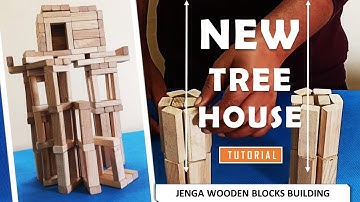 Jenga Tutorial #44: Build a Stunning Tree House with Stairs! 🌳 Easy & Amazing Wooden Block Tutorial