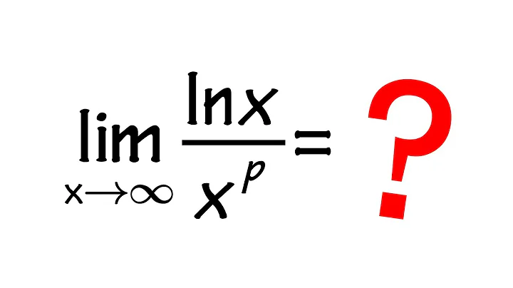 Limit of ln(x)/x^p as x goes to infinity, L'Hospital's Rule,