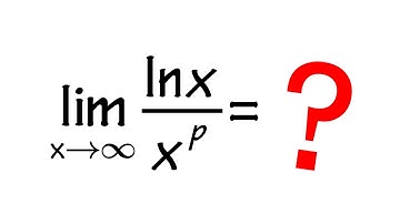 Limit of ln(x)/x^p as x goes to infinity, L