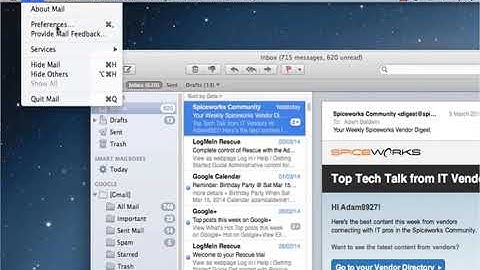 How to fix Unable to send an e mail through Mac® OS X™