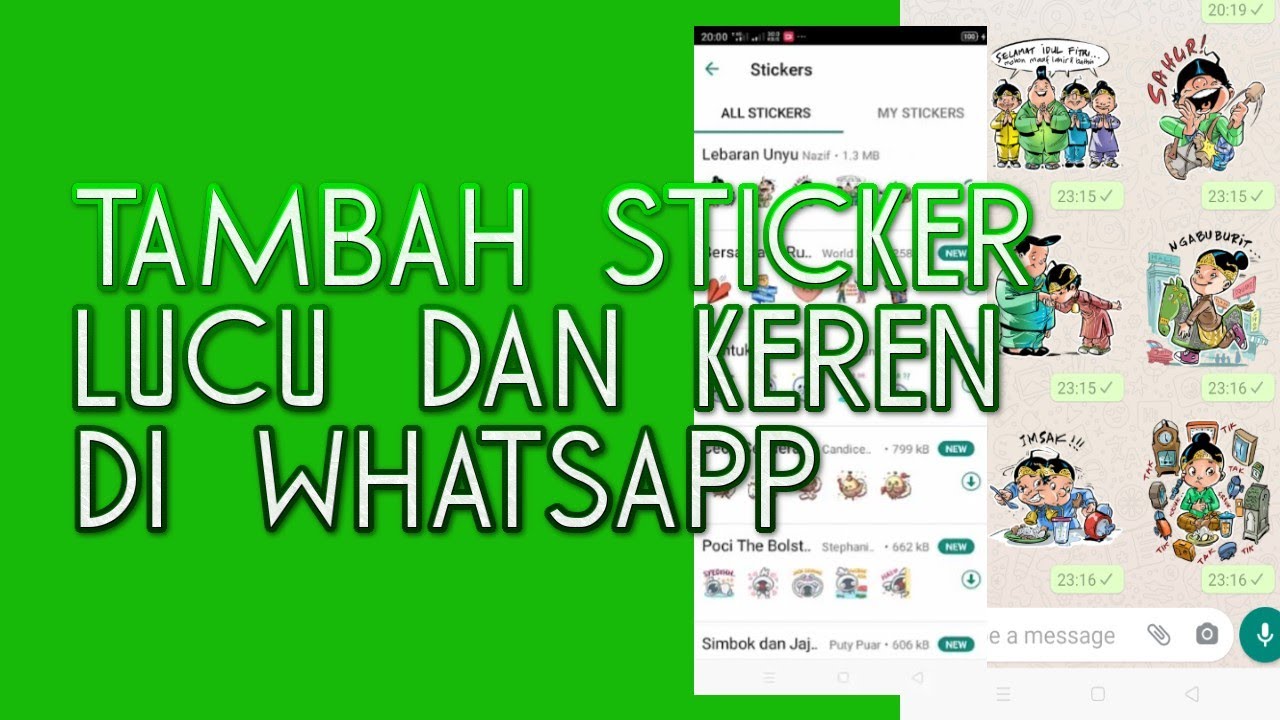 CARA MENAMBAH STIKER  DI WHATSAPP GRATIS TANPA  APLIKASI  