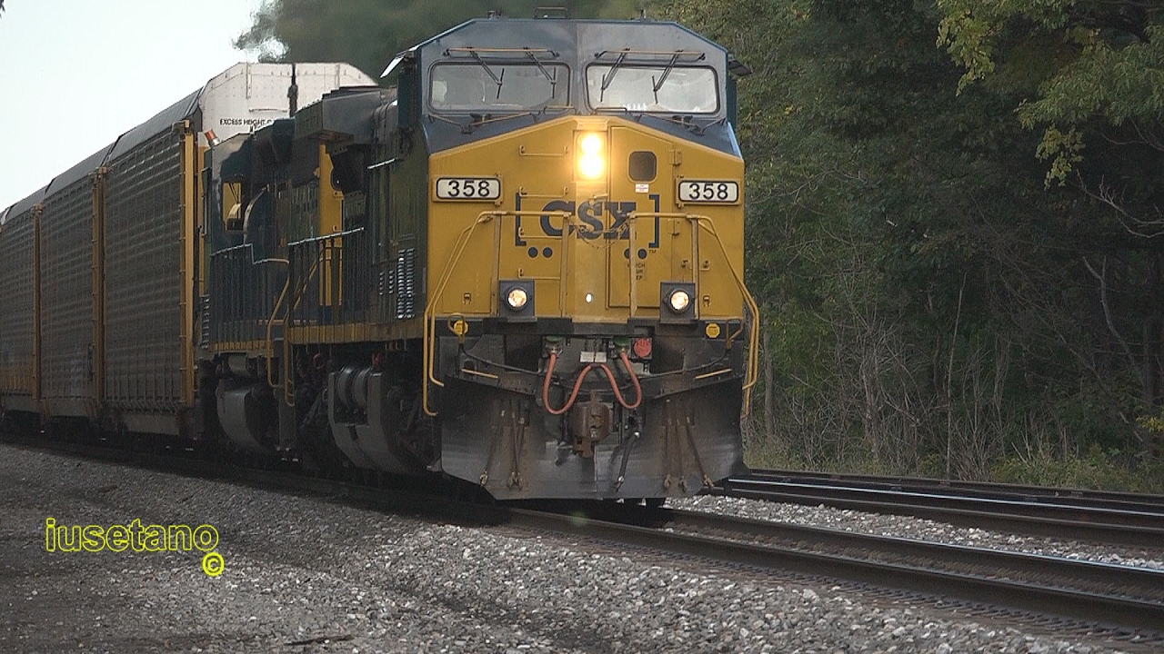 (18) CSX Auto Racks Diverge @ Westfield Oct. 12 2016 - YouTube