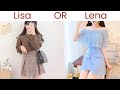 Choose Lisa Or Lena Clothes Outfits makeup 💅