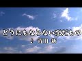 💎 新曲 C/W 「どうにもならない恋だもの」 青山新 COVER ♪ hide2288