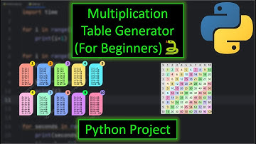 Python Multiplication Table Generator Project (EASY)🐍