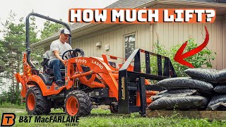 Do Pallet Forks Ruin Your Lift Capacity? | Kubota BX23s