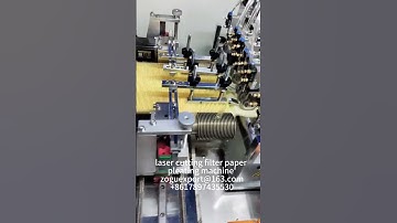 automatic filter paper pleating machine with laser cutter #airfiltermakingmachine #pleatingmachine