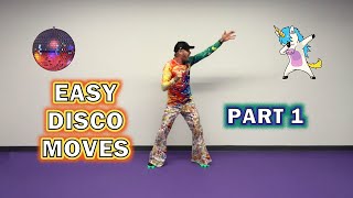 Easy Disco Moves - Part 1 - Great for Kids &amp; Schools