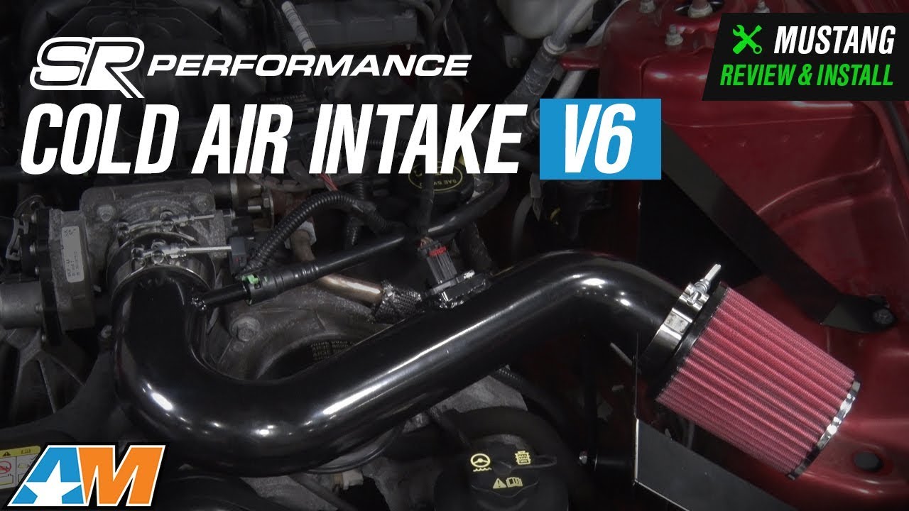 performance parts bmw 2005-2009 Mustang V6 SR Performance Black Cold Air Intake Review & Install