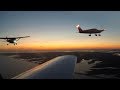 Island Landing &amp; Formation Flight at Sunset (Amazing!!)