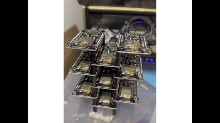 Duino-coin mining rig, esp8266. Updated.