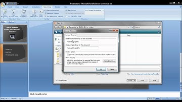 How to password protect any office 2007 document