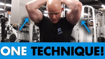 CLUSTER METHOD To Grow BIGGER Triceps (ONE TECHNIQUE!)