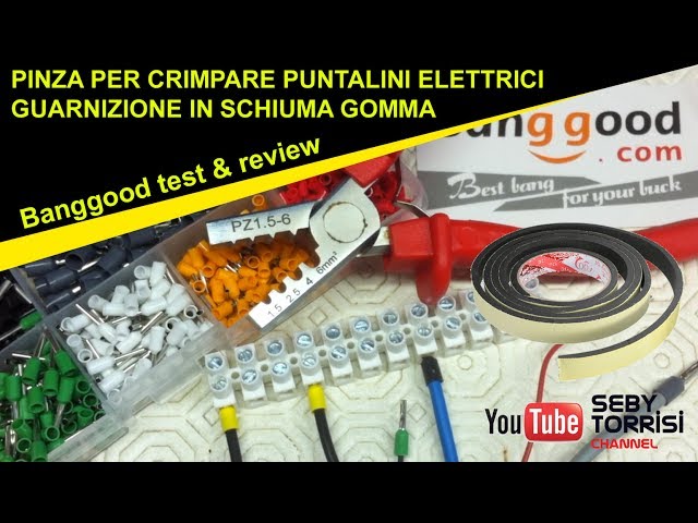 Pinza per crimpare terminali puntalini elettrici - Banggood review 