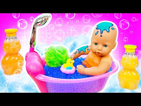 Видео: Видео куклы БЕБИ БОН - Купаемся в ванне с Беби Анабель! Мультики для детей с Baby Born