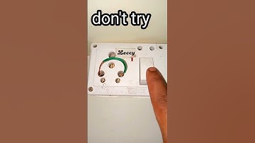 Fictional video Not Real, Connecting phase and neutral wires causes a shorts circuit and danger. ⚡