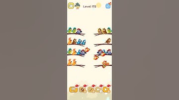 Level 172 #games #birdsort #birdsortpuzzlecolorsortinggames #gaming #shortvideo