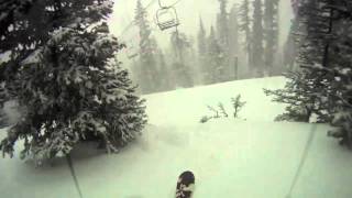 Skiing some fresh pow at the snowbowl...ok, so its not knee deep but
bad for a desert state in late march...