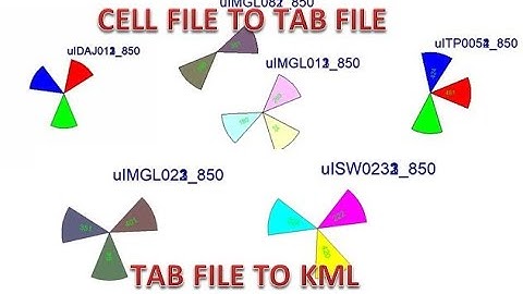 How to create cell tab file in mapinfo and convert to KML file (google earth)