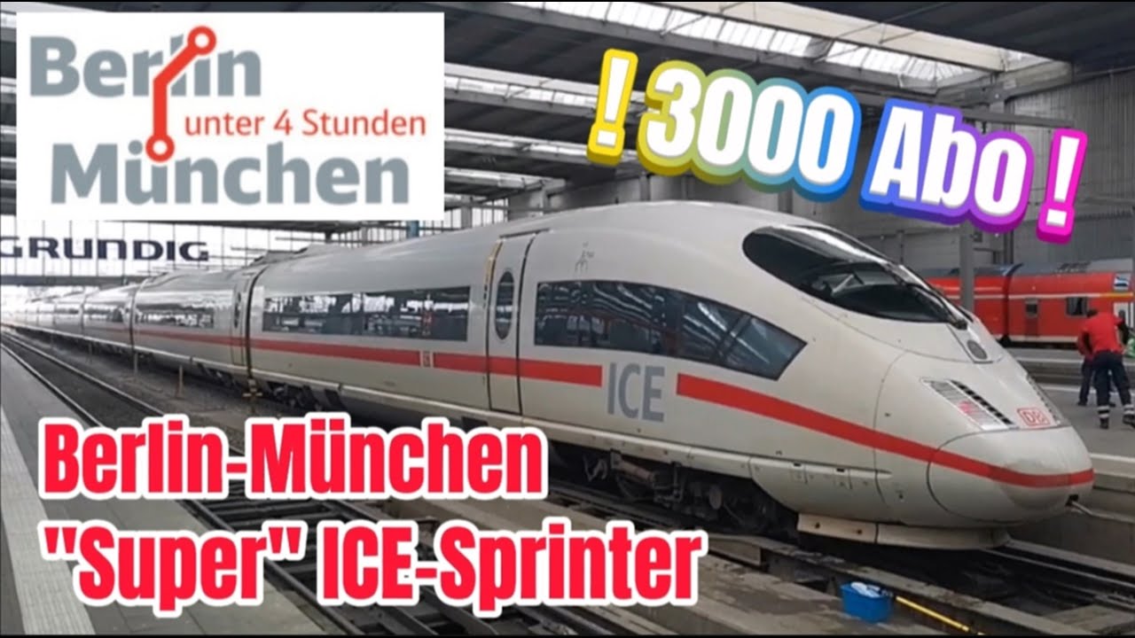 ! 3000 Abo Sp.: In 10 Min Berlin-München 