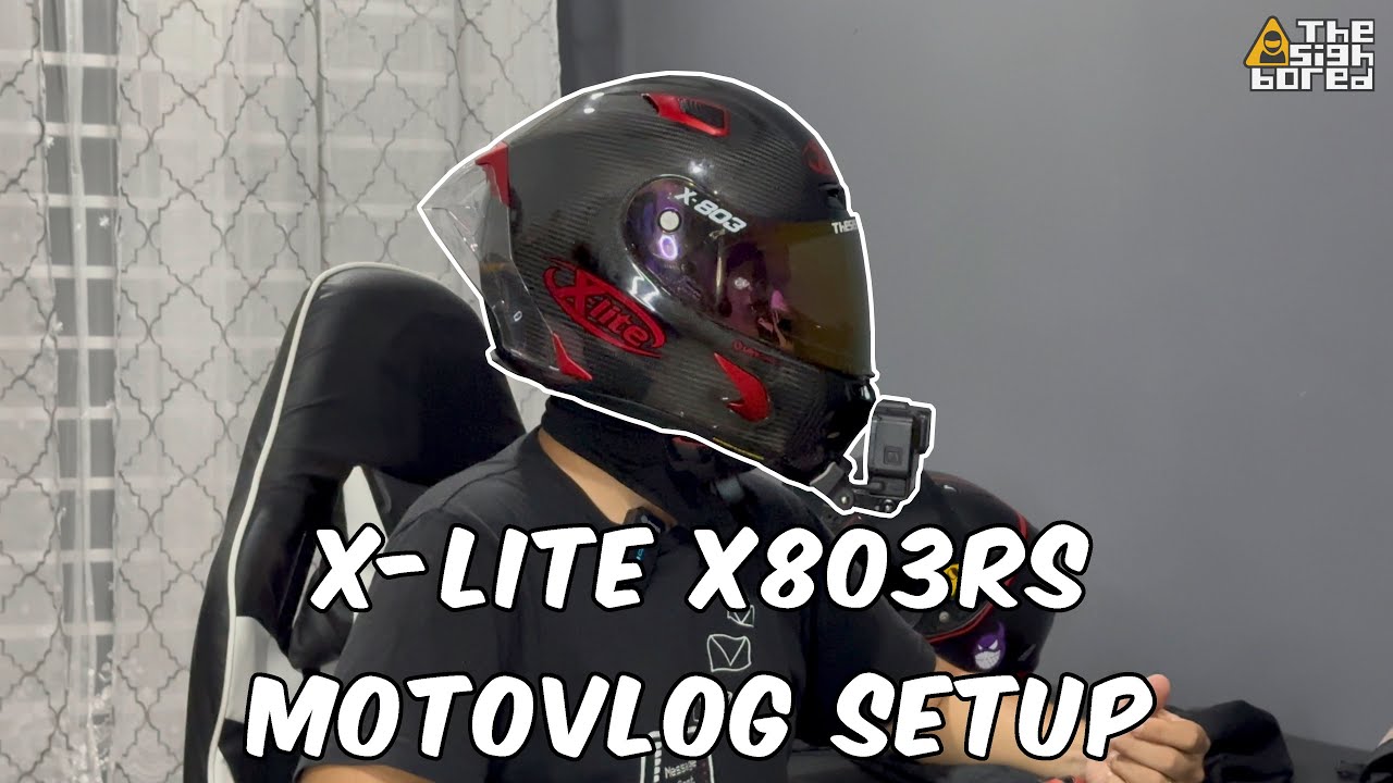 Setting up the X-lite X803RS Ultra Carbon for motovlogging and Cardo intercom