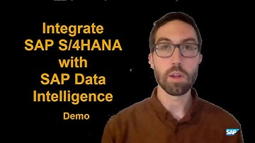 Integrate SAP S/4HANA with SAP Data Intelligence