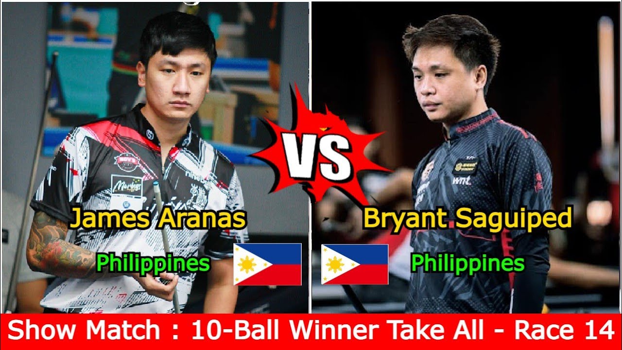 James Aranas 🆚️ Bryant Saguiped | Show Match : 9-Ball Winner Take All - Race to 14