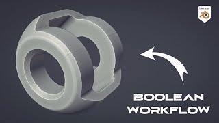 BOOLEAN workflow - Blender Hard Surface Modeling Tutorial