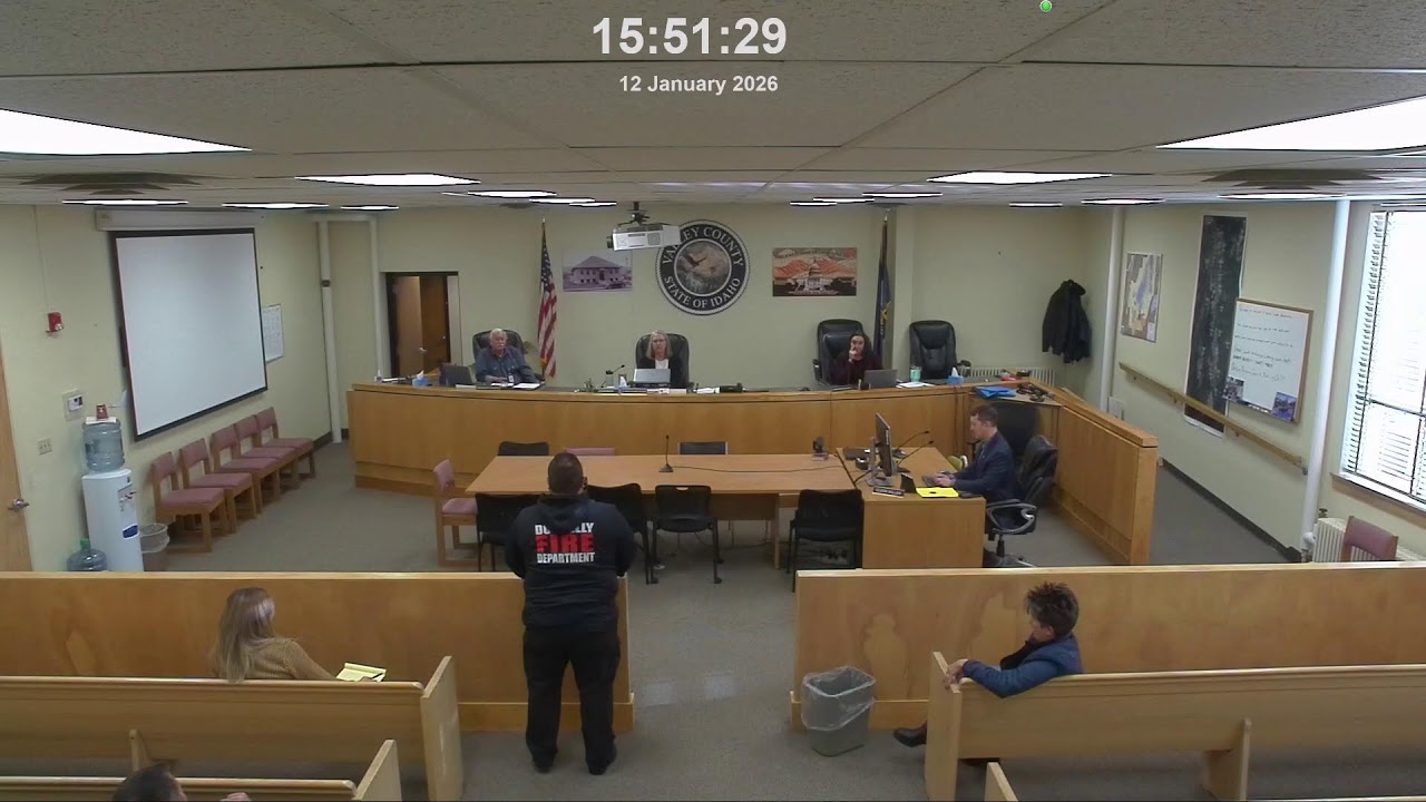 Valley County Board of County Commissioner Meeting January 12, 2026